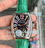 Swiss Replica Franck Muller Color Dreams Watch Black With Colorful Arabic Markers Dial